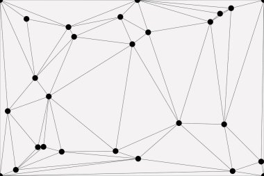Bağlı Noktalar ve Çizgiler Çokgen Teknoloji Yapısı ile Soyut Geometrik Ağ Ağı Ağı Arkaplanı