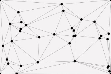 Bağlı Noktalar ve Çizgiler Çokgen Teknoloji Yapısı ile Soyut Geometrik Ağ Ağı Ağı Arkaplanı