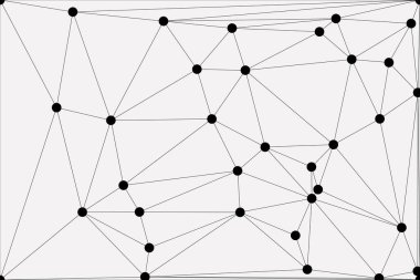 Bağlı Noktalar ve Çizgiler Çokgen Teknoloji Yapısı ile Soyut Geometrik Ağ Ağı Ağı Arkaplanı