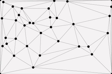 Bağlı Noktalar ve Çizgiler Çokgen Teknoloji Yapısı ile Soyut Geometrik Ağ Ağı Ağı Arkaplanı
