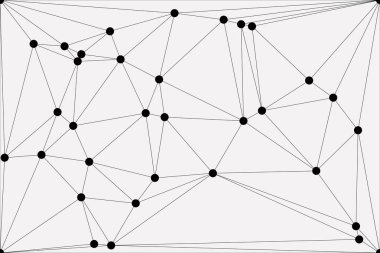 Bağlı Noktalar ve Çizgiler Çokgen Teknoloji Yapısı ile Soyut Geometrik Ağ Ağı Ağı Arkaplanı