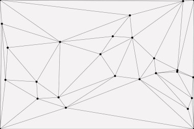 Bağlı Noktalar ve Çizgiler Çokgen Teknoloji Yapısı ile Soyut Geometrik Ağ Ağı Ağı Arkaplanı