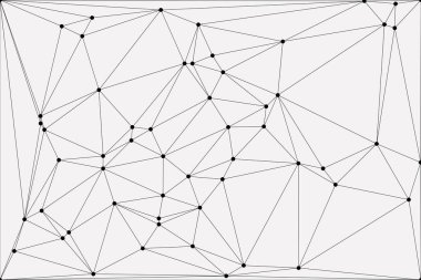 Bağlı Noktalar ve Çizgiler Çokgen Teknoloji Yapısı ile Soyut Geometrik Ağ Ağı Ağı Arkaplanı