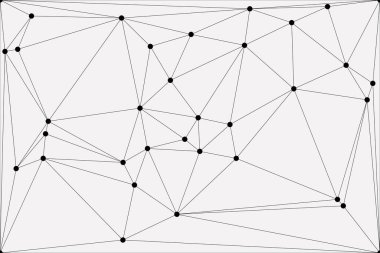 Bağlı Noktalar ve Çizgiler Çokgen Teknoloji Yapısı ile Soyut Geometrik Ağ Ağı Ağı Arkaplanı