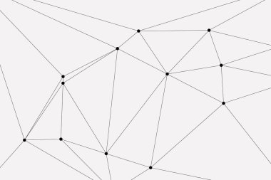 Bağlı Noktalar ve Çizgiler Çokgen Teknoloji Yapısı ile Soyut Geometrik Ağ Ağı Ağı Arkaplanı