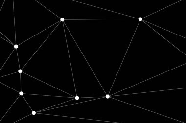Bağlı Noktalar ve Çizgiler Çokgen Teknoloji Yapısı ile Soyut Geometrik Ağ Ağı Ağı Arkaplanı