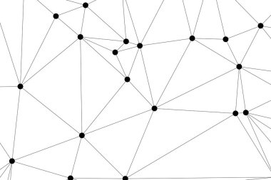 Bağlı Noktalar ve Çizgiler Çokgen Teknoloji Yapısı ile Soyut Geometrik Ağ Ağı Ağı Arkaplanı