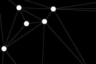 Bağlı Noktalar ve Çizgiler Çokgen Teknoloji Yapısı ile Soyut Geometrik Ağ Ağı Ağı Arkaplanı