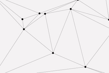 Bağlı Noktalar ve Çizgiler Çokgen Teknoloji Yapısı ile Soyut Geometrik Ağ Ağı Ağı Arkaplanı