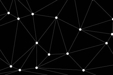 Bağlı Noktalar ve Çizgiler Çokgen Teknoloji Yapısı ile Soyut Geometrik Ağ Ağı Ağı Arkaplanı