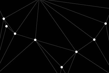 Bağlı Noktalar ve Çizgiler Çokgen Teknoloji Yapısı ile Soyut Geometrik Ağ Ağı Ağı Arkaplanı