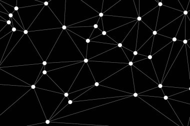 Bağlı Noktalar ve Çizgiler Çokgen Teknoloji Yapısı ile Soyut Geometrik Ağ Ağı Ağı Arkaplanı