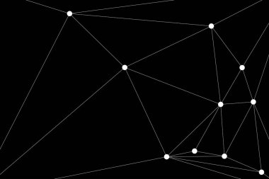 Bağlı Noktalar ve Çizgiler Çokgen Teknoloji Yapısı ile Soyut Geometrik Ağ Ağı Ağı Arkaplanı