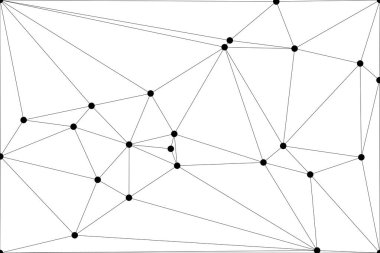 Bağlı Noktalar ve Çizgiler Çokgen Teknoloji Yapısı ile Soyut Geometrik Ağ Ağı Ağı Arkaplanı