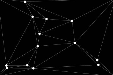 Bağlı Noktalar ve Çizgiler Çokgen Teknoloji Yapısı ile Soyut Geometrik Ağ Ağı Ağı Arkaplanı