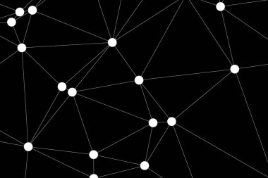 Bağlı Noktalar ve Çizgiler Çokgen Teknoloji Yapısı ile Soyut Geometrik Ağ Ağı Ağı Arkaplanı