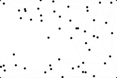 Bağlı Noktalar ve Çizgiler Çokgen Teknoloji Yapısı ile Soyut Geometrik Ağ Ağı Ağı Arkaplanı