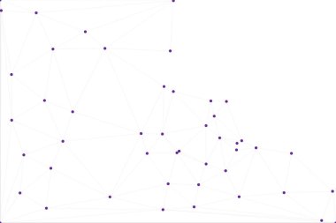 Bağlı Noktalar ve Çizgiler Çokgen Teknoloji Yapısı ile Soyut Geometrik Ağ Ağı Ağı Arkaplanı