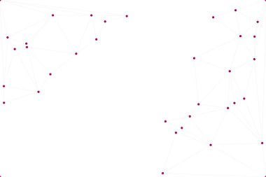 Bağlı Noktalar ve Çizgiler Çokgen Teknoloji Yapısı ile Soyut Geometrik Ağ Ağı Ağı Arkaplanı