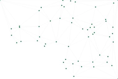 Bağlı Noktalar ve Çizgiler Çokgen Teknoloji Yapısı ile Soyut Geometrik Ağ Ağı Ağı Arkaplanı