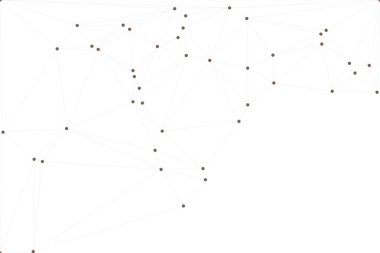 Bağlı Noktalar ve Çizgiler Çokgen Teknoloji Yapısı ile Soyut Geometrik Ağ Ağı Ağı Arkaplanı