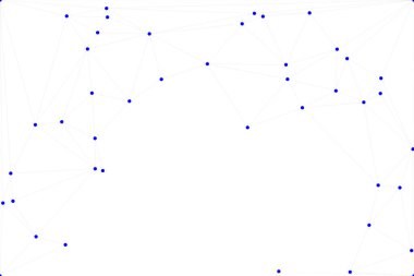 Bağlı Noktalar ve Çizgiler Çokgen Teknoloji Yapısı ile Soyut Geometrik Ağ Ağı Ağı Arkaplanı