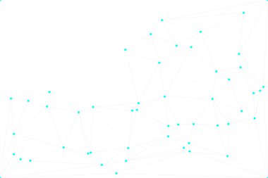 Bağlı Noktalar ve Çizgiler Çokgen Teknoloji Yapısı ile Soyut Geometrik Ağ Ağı Ağı Arkaplanı