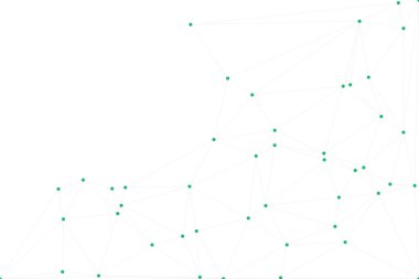 Bağlı Noktalar ve Çizgiler Çokgen Teknoloji Yapısı ile Soyut Geometrik Ağ Ağı Ağı Arkaplanı