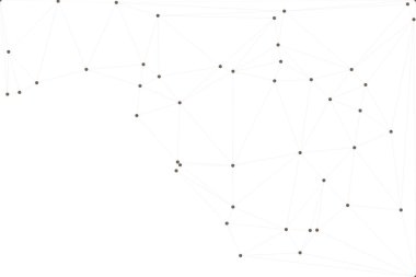 Bağlı Noktalar ve Çizgiler Çokgen Teknoloji Yapısı ile Soyut Geometrik Ağ Ağı Ağı Arkaplanı