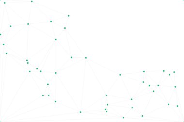 Bağlı Noktalar ve Çizgiler Çokgen Teknoloji Yapısı ile Soyut Geometrik Ağ Ağı Ağı Arkaplanı