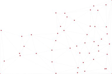 Bağlı Noktalar ve Çizgiler Çokgen Teknoloji Yapısı ile Soyut Geometrik Ağ Ağı Ağı Arkaplanı