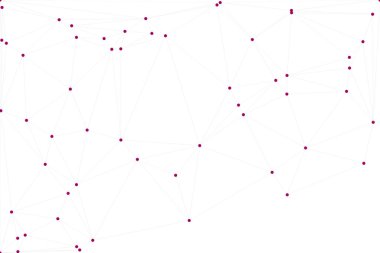 Bağlı Noktalar ve Çizgiler Çokgen Teknoloji Yapısı ile Soyut Geometrik Ağ Ağı Ağı Arkaplanı