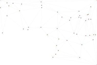 Bağlı Noktalar ve Çizgiler Çokgen Teknoloji Yapısı ile Soyut Geometrik Ağ Ağı Ağı Arkaplanı