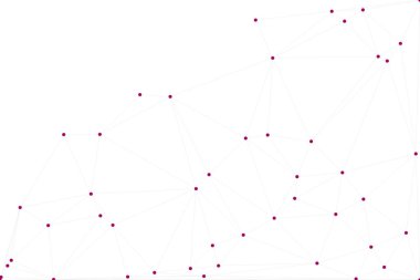 Bağlı Noktalar ve Çizgiler Çokgen Teknoloji Yapısı ile Soyut Geometrik Ağ Ağı Ağı Arkaplanı