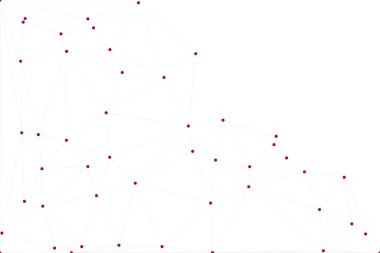 Bağlı Noktalar ve Çizgiler Çokgen Teknoloji Yapısı ile Soyut Geometrik Ağ Ağı Ağı Arkaplanı
