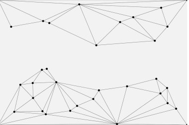 Bağlı Noktalar ve Çizgiler Çokgen Teknoloji Yapısı ile Soyut Geometrik Ağ Ağı Ağı Arkaplanı