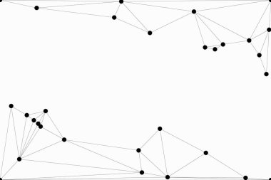 Bağlı Noktalar ve Çizgiler Çokgen Teknoloji Yapısı ile Soyut Geometrik Ağ Ağı Ağı Arkaplanı