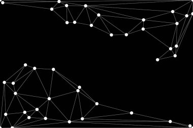 Bağlı Noktalar ve Çizgiler Çokgen Teknoloji Yapısı ile Soyut Geometrik Ağ Ağı Ağı Arkaplanı