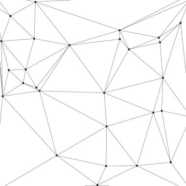 Bağlı Noktalar ve Çizgiler Çokgen Teknoloji Yapısı ile Soyut Geometrik Ağ Ağı Ağı Arkaplanı