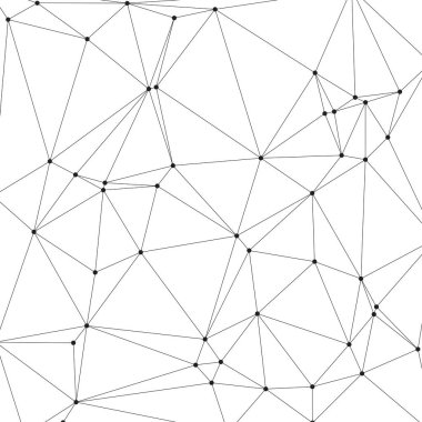 Bağlı Noktalar ve Çizgiler Çokgen Teknoloji Yapısı ile Soyut Geometrik Ağ Ağı Ağı Arkaplanı