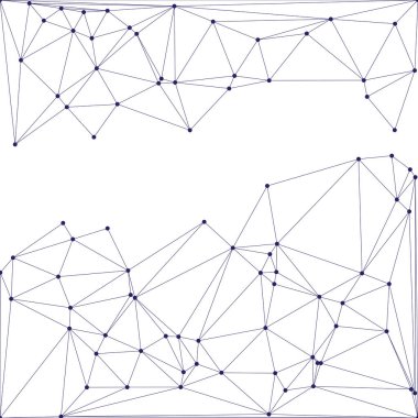 Bağlı Noktalar ve Çizgiler Çokgen Teknoloji Yapısı ile Soyut Geometrik Ağ Ağı Ağı Arkaplanı