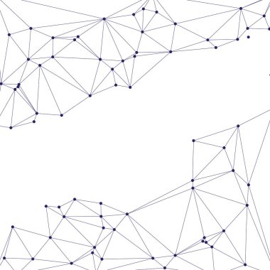 Bağlı Noktalar ve Çizgiler Çokgen Teknoloji Yapısı ile Soyut Geometrik Ağ Ağı Ağı Arkaplanı
