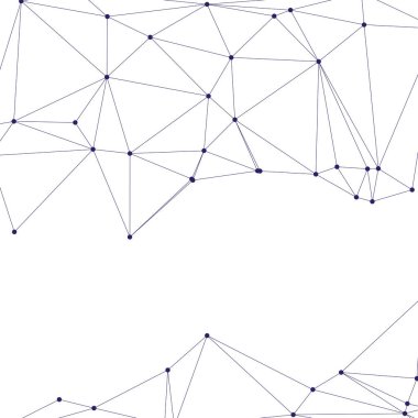 Bağlı Noktalar ve Çizgiler Çokgen Teknoloji Yapısı ile Soyut Geometrik Ağ Ağı Ağı Arkaplanı