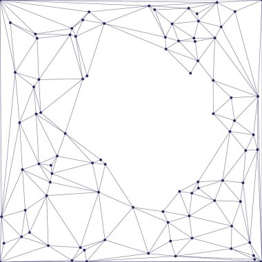 Bağlı Noktalar ve Çizgiler Çokgen Teknoloji Yapısı ile Soyut Geometrik Ağ Ağı Ağı Arkaplanı