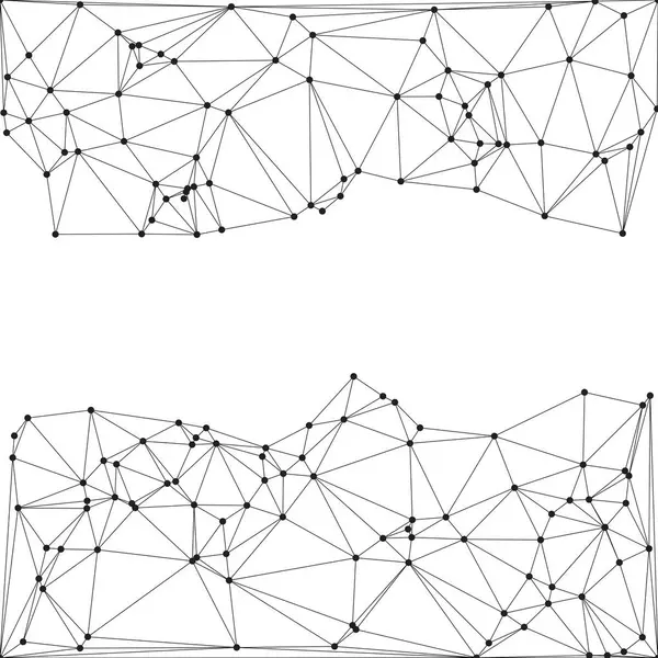 Bağlı Noktalar ve Çizgiler Çokgen Teknoloji Yapısı ile Soyut Geometrik Ağ Ağı Ağı Arkaplanı