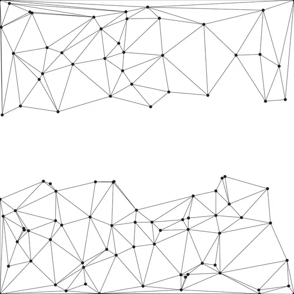 Bağlı Noktalar ve Çizgiler Çokgen Teknoloji Yapısı ile Soyut Geometrik Ağ Ağı Ağı Arkaplanı