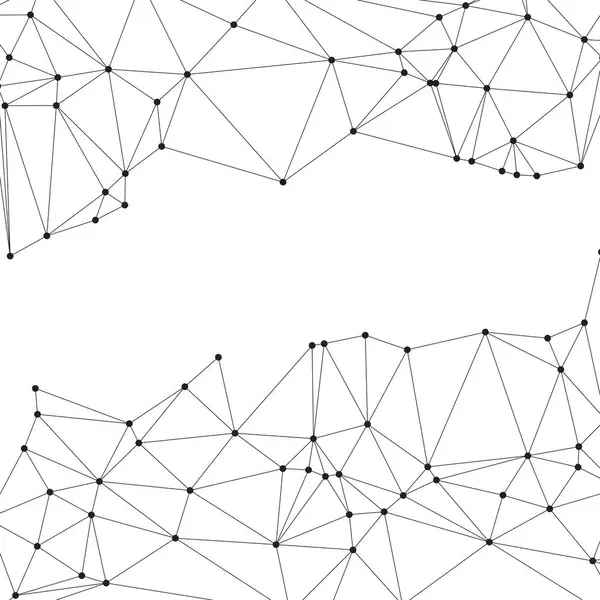 Bağlı Noktalar ve Çizgiler Çokgen Teknoloji Yapısı ile Soyut Geometrik Ağ Ağı Ağı Arkaplanı