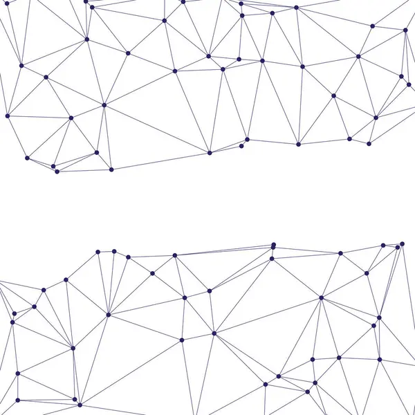 Bağlı Noktalar ve Çizgiler Çokgen Teknoloji Yapısı ile Soyut Geometrik Ağ Ağı Ağı Arkaplanı