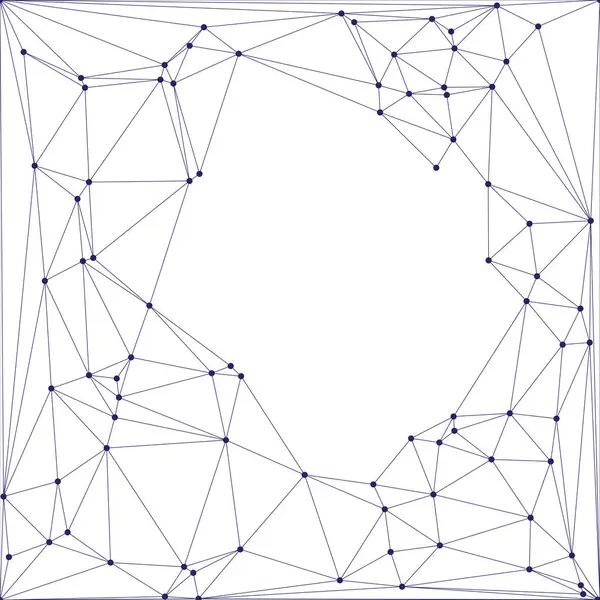 Bağlı Noktalar ve Çizgiler Çokgen Teknoloji Yapısı ile Soyut Geometrik Ağ Ağı Ağı Arkaplanı