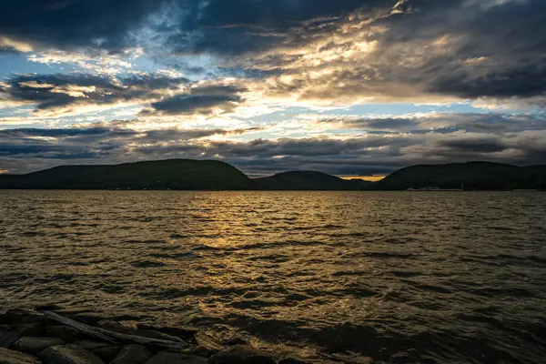 stock image Peekskill, NY  US  Aug 19, 2024 Mt. St. Francis Convent, perched high on a Hudson River bluff, offers serene views and tranquil surroundings, blending natural beauty with spiritual solace,